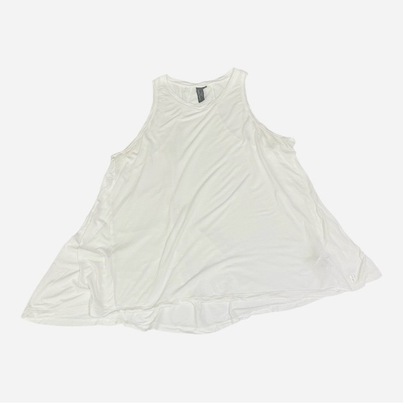 Sweaty Betty Tank Top Women Medium White Crew Neck Cotton Tencel Easy Peazy Top - Picture 4 of 10